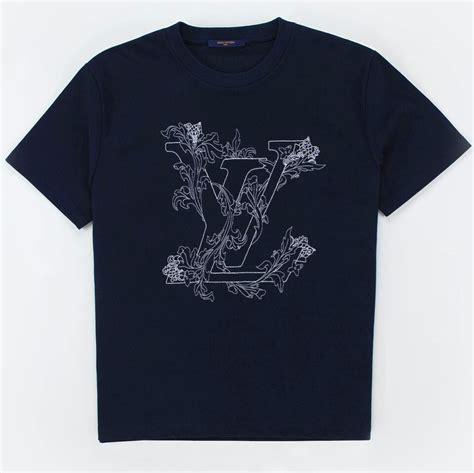 louis vuitton neck embroidered tee|Embossed LV T.